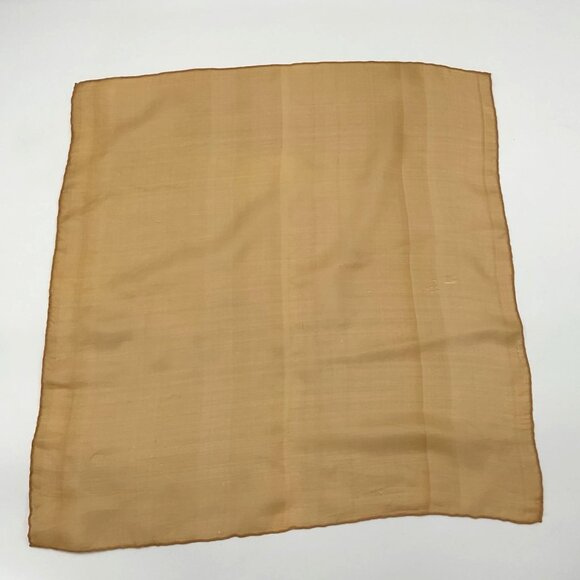 Vintage 17" Square Brown Rust Mustard Soft Lightweight Draping Scarves Set of 3 - Picture 5 of 5